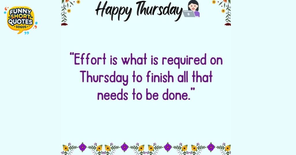 Thursday Inspirational Quotes for Work