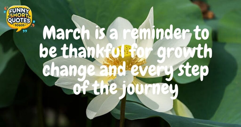 Inspirational March Quotes for Gratitude and Appreciation