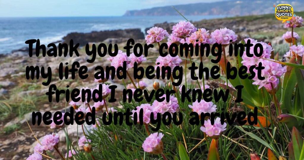 Thank You for Coming Into My Life Quotes for Best Friend